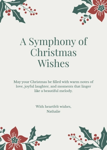 Free Joyful Christmas Wishes Design Template to Edit Online