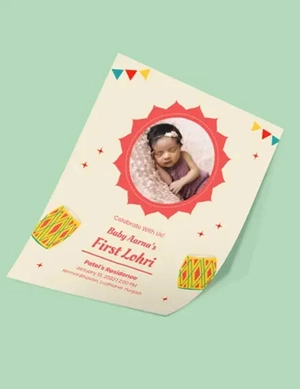 First Lohri Flyer Template