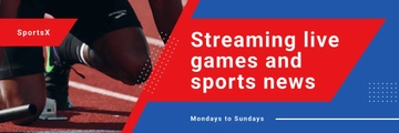Free Sports Twitter Banner Template to Edit Online