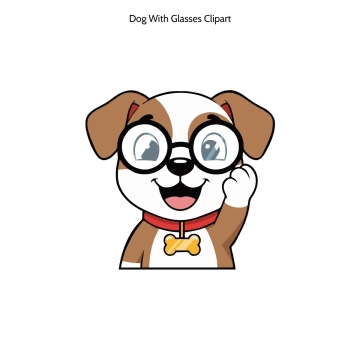 Free Dog With Glasses 3D Vector Clipart (PNG, SVG) to Edit Online