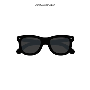 Free Dark Glasses Vector Clipart (PNG, SVG) to Edit Online
