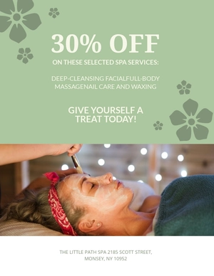 Spa Center Flyer Template