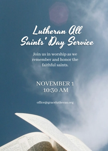 Free Lutheran All Saints' Day Invitation Template to Edit Online Free Lutheran All Saints' Day Invitation Template to Edit Online