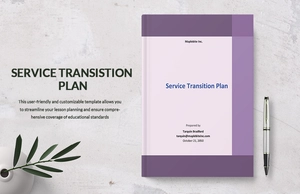 Service Transition Plan Template