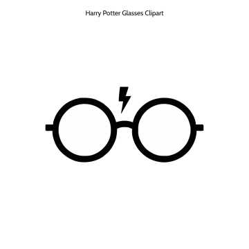Free Harry Potter Glasses Vector Clipart (PNG, SVG) to Edit Online