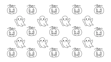 Free Cute Halloween Color Page Background Template to Edit Online