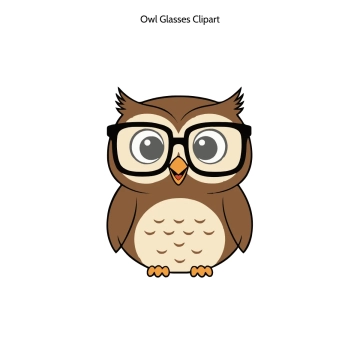Free Owl With Glasses Vector Clipart (PNG, SVG) to Edit Online