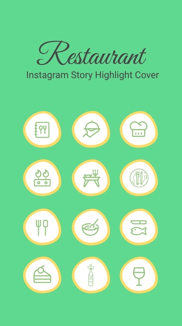 Free Restaurant Instagram Highlight Cover Template to Edit Online Free Restaurant Instagram Highlight Cover Template to Edit Online
