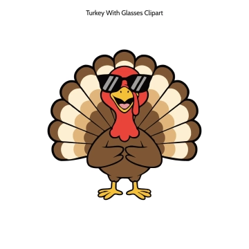 Free Turkey With Glasses Vector Clipart (PNG, SVG) to Edit Online Free Turkey With Glasses Vector Clipart (PNG, SVG) to Edit Online