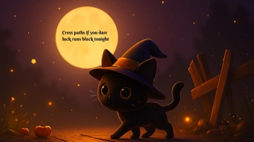 Black Cat Halloween Desktop Wallpaper Template to Download Black Cat Halloween Desktop Wallpaper Template to Download