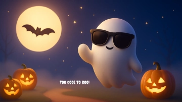 Free Ghost Halloween Desktop Wallpaper Template to Edit Online Free Ghost Halloween Desktop Wallpaper Template to Edit Online