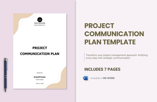 Project Communication Plan Template