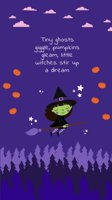 Cute Halloween Mobile Background Template to Download Cute Halloween Mobile Background Template to Download