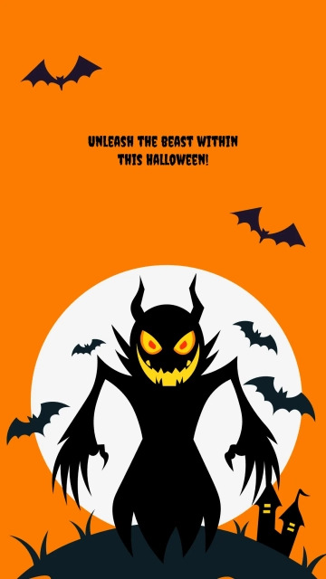 Free Minimalist Halloween Mobile Background Template to Edit Online Free Minimalist Halloween Mobile Background Template to Edit Online