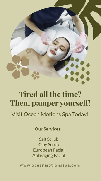 Spa Advertisement Whatsapp Post Template