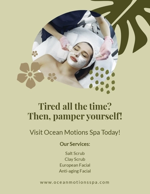 Spa Advertisement Flyer Template