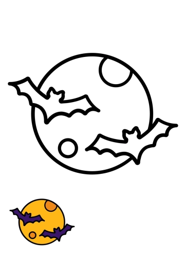 Free Halloween Bat Color Page Template to Edit Online