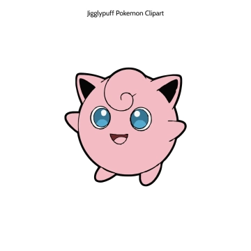 Free Jigglypuff Pokemon Cartoon Vector Clipart (PNG, SVG) to Edit Online