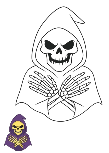 Free Scary Halloween Color Page Design Template to Edit Online