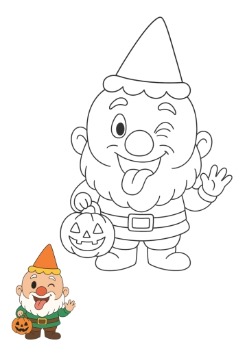 Free Funny Halloween Color Page Template to Edit Online