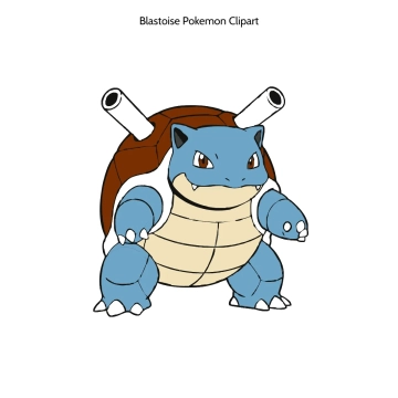 Free Blastoise Pokemon Vector Clipart (PNG, SVG) to Edit Online