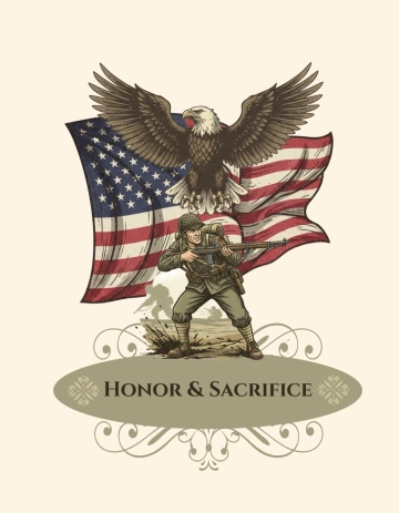 Free Vintage Veterans' Day Template to Edit Online