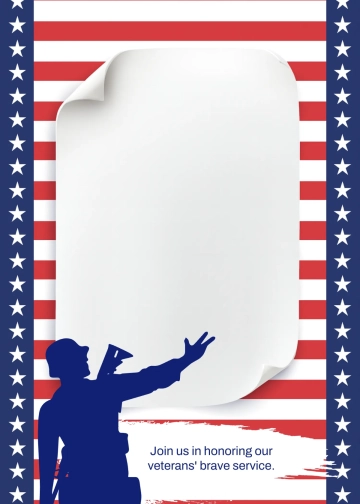 Free Veterans' Day Invitation Background Template to Edit Online Free Veterans' Day Invitation Background Template to Edit Online