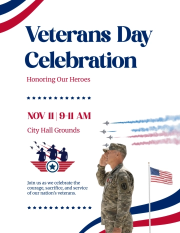Free Seasonal Veterans' Day Template to Edit Online Free Seasonal Veterans' Day Template to Edit Online
