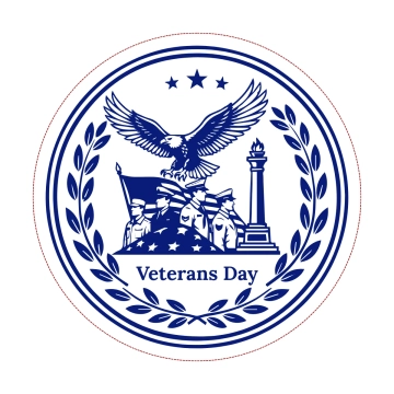 Free Veterans' Day Drawing Stickers Template to Edit Online