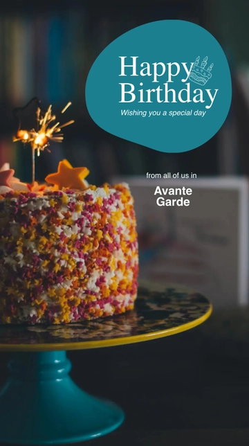 Free Happy Birthday Instagram Story Template to Edit Online