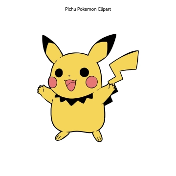 Free Pichu Pokemon Vector Clipart (PNG, SVG) to Edit Online