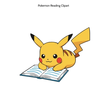 Free Pokemon Reading Vector Clipart (PNG, SVG) to Edit Online
