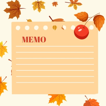 Free Blank Autumn Memo Template to Edit Online Free Blank Autumn Memo Template to Edit Online