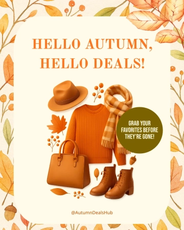 Free Hello Autumn Sale Instagram Post Template to Edit Online Free Hello Autumn Sale Instagram Post Template to Edit Online