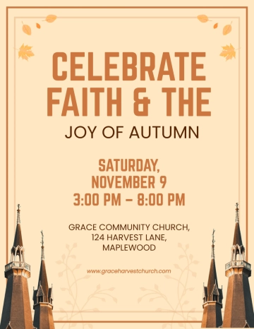 Free Church Fall Festival Flyer to Edit Online Free Church Fall Festival Flyer to Edit Online