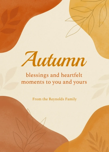 Autumn Abstract Greeting Template to Download Autumn Abstract Greeting Template to Download
