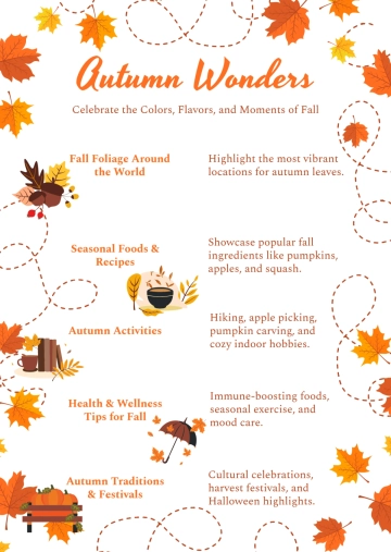 Free Autumn Infographic Template to Edit Online Free Autumn Infographic Template to Edit Online