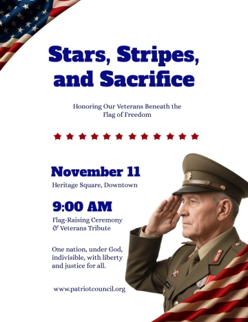 Free Veterans' Day Flag Flyer Design Template to Edit Online Free Veterans' Day Flag Flyer Design Template to Edit Online