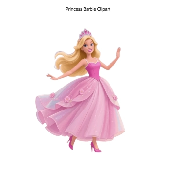 Free Princess Barbie Vector Clipart (PNG, SVG) to Edit Online