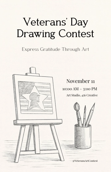 Free Veterans' Day Drawing Poster Template to Edit Online Free Veterans' Day Drawing Poster Template to Edit Online