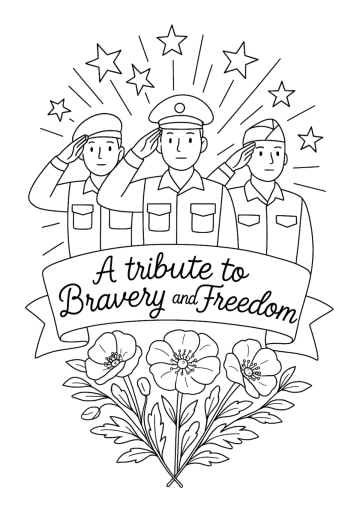 Free Veterans' Day Calligraphy Drawing Template to Edit Online Free Veterans' Day Calligraphy Drawing Template to Edit Online