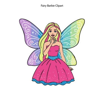 Free Fairy Barbie Vector Clipart (PNG, SVG) to Edit Online