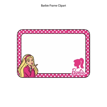 Free Barbie Frame Vector Clipart (PNG, SVG) to Edit Online