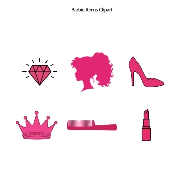 Free Barbie Items Vector Clipart (PNG, SVG) to Edit Online