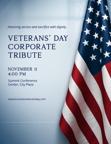 Free Professional Veterans' Day Business Flyer Template to Edit Online Free Professional Veterans' Day Business Flyer Template to Edit Online