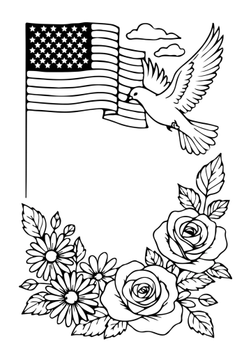 Free Blank USA Veterans' Day Drawing Template to Edit Online Free Blank USA Veterans' Day Drawing Template to Edit Online