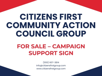 Free City Council Yard Sign Template to Edit Online