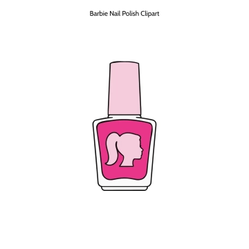 Free Barbie Nail Polish Vector Clipart (PNG, SVG) to Edit Online