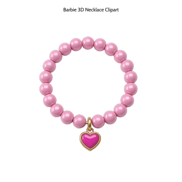 Free Barbie 3D Necklace Vector Clipart (PNG, SVG) to Edit Online