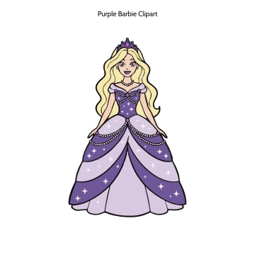 Free Purple Barbie Vector Clipart (PNG, SVG) to Edit Online